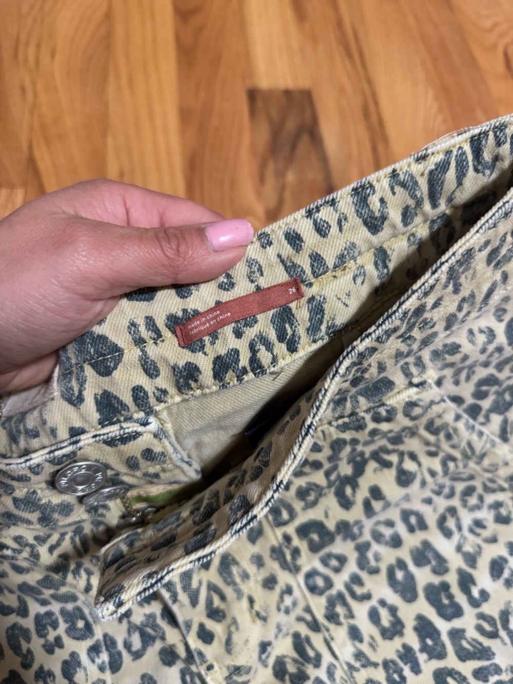 Anthropologie Pilcro leopard print jeans in the wanderer - Picture 3 of 6